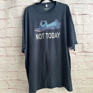 Disney Lilo & Stitch Men's Blue T-Shirt “Not Today” 4XB